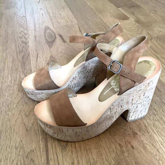 DOLCE VITA PLATFORM CORK SANDALS - Picture 8 of 12